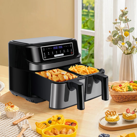 Air Fryer, double chambres, 9 Litres