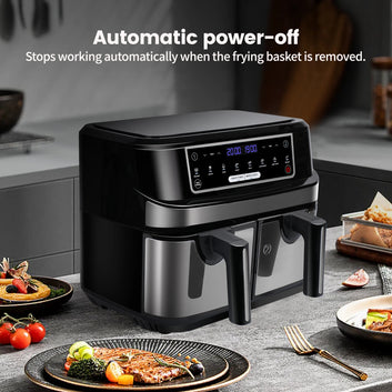 Air Fryer, double chambres, 9 Litres